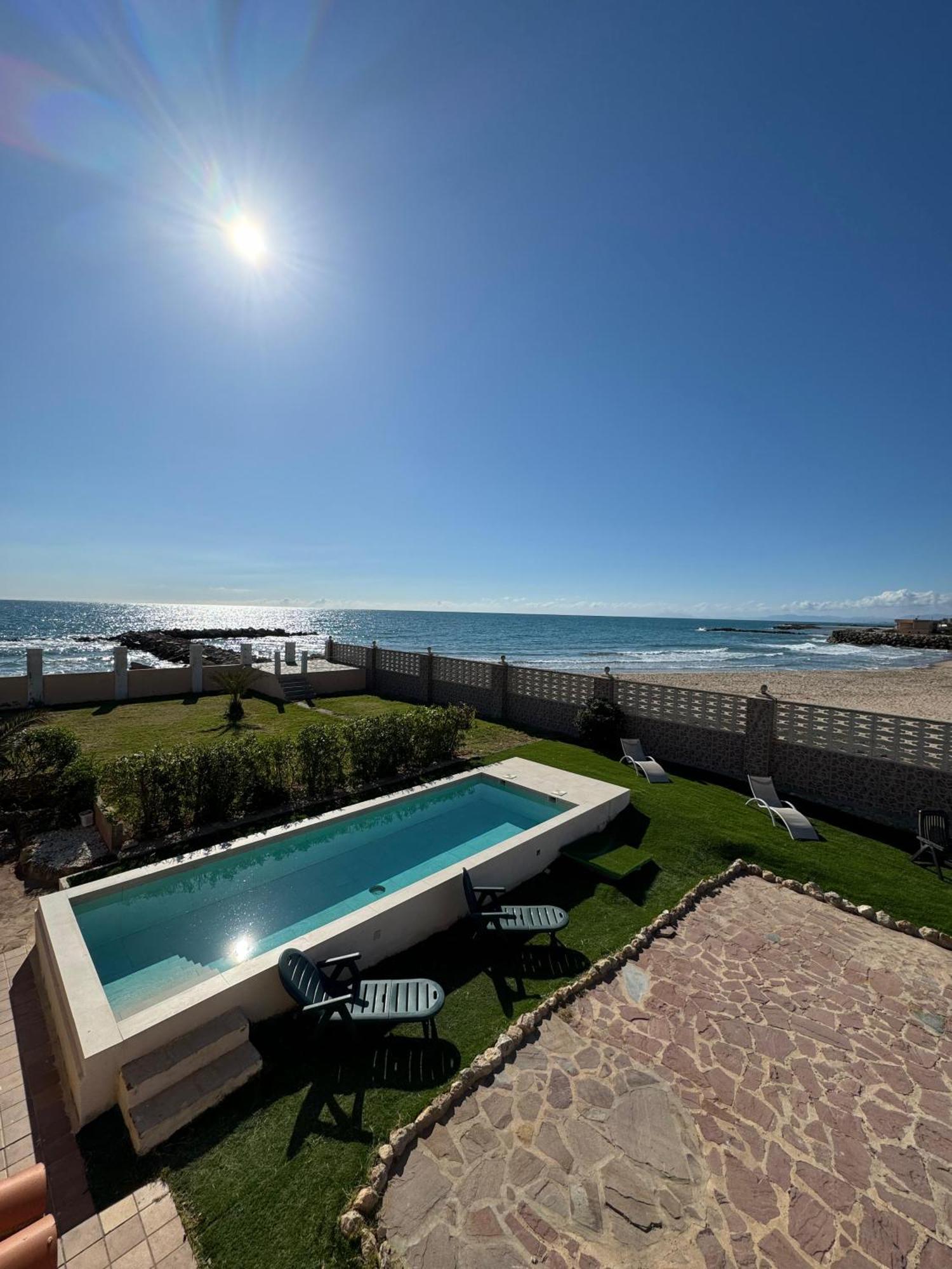 Oasis En La Playa: Piscina Y Relax Villa Cullera Exteriör bild